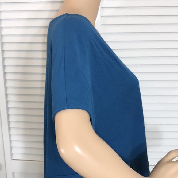 Peruvian Connection Gathered Hem Tee Shirt Medium and Large - Picture 5 of 12